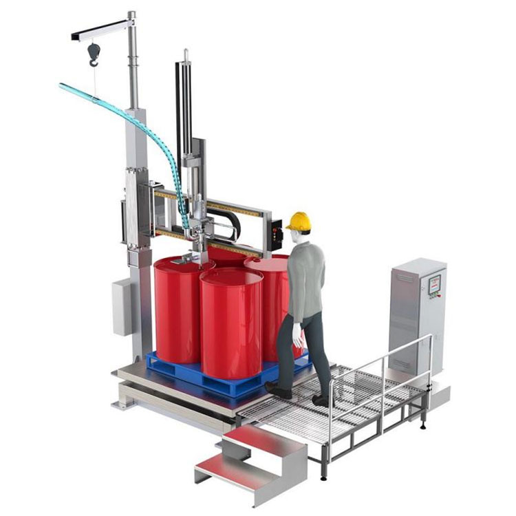 IBC Barrel Rocker Type Macchina di riempimentu di liquidu chimicu